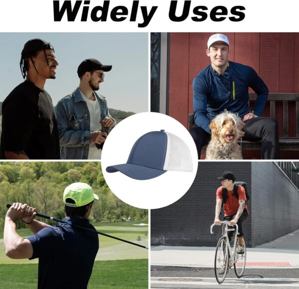 XXL Large Size Mens Quick Dry Baseball Cap Laser Cut Breathable Mesh Sport Cap Curved…