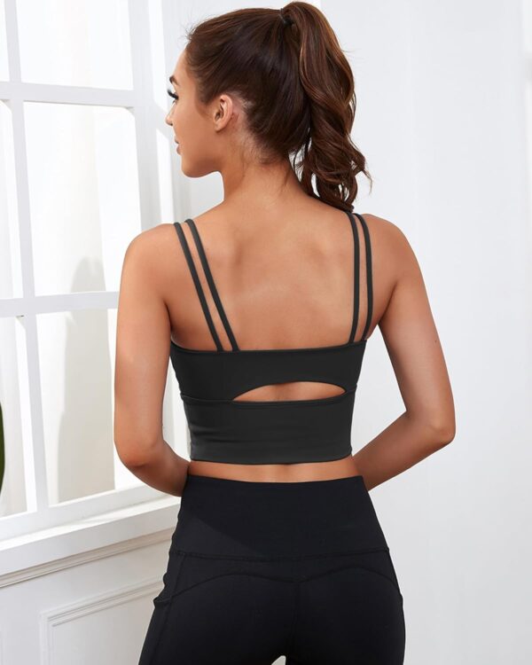 Everrysea Sports Bras for Women High Support Longline Workout Tank Tops…