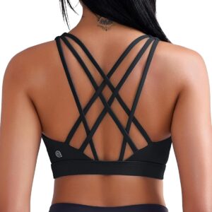 RUNNING GIRL Sports Bras for Women, Medium-High Impact Running Strappy…
