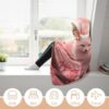 Animal White Fox On Cherry Flowers Wearable Hooded Blanket Warm Hoodie Throw Cape Soft…