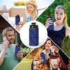 2pcs Collapsible Water Bottles,420ml Foldable Water Bottle BPA Free Reusable…