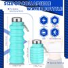 Baderke Collapsible Water Bottles 17oz Travel Sports Portable Water Bottle with…