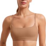 CRZ YOGA Womens Butterluxe Adjustable Spaghetti Strap Sports Bra - Scoop...