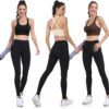 WANAYOU Sports Bras for Women High Support Ribbed Strappy Running Sports Bra…