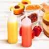 Hoolerry 32 Pcs 4oz Plastic Squeeze Bottles Condiment Squirt Bottle Set with Discrete…