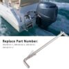 Outboard Tilt Rod, Stainless Steel Tilt Thrust Rod with Spring, OE Number 350621212…