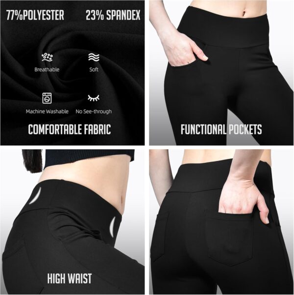 Ipletix Flare Leggings for Women, High Waisted Yoga Pants with Pockets for…