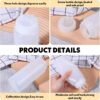 8 Pcs 3 Hole Squeeze Bottles 16 oz Plastic Condiment Squeeze Bottles Salad Dressing…
