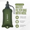 LoGest Portable Foldable Water Filter Bag with Hose – Portable Personal Water…