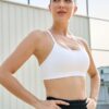 Smooth Sports Bras for Women Workout Tops Y-Back Padded Yoga Bra Basic…