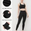 Dimore 4 Pack Workout Leggings for Women with Pockets,High Waisted Tummy…