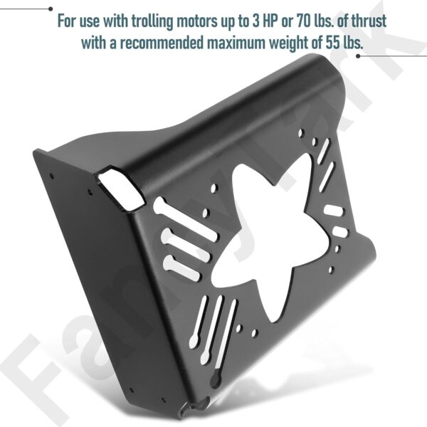 Universal Transom Trolling Motor Mount Bracket for Kayaks, Compatible with Most…