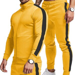 TEZO Men’s Casual Active Tracksuits Full Zip Sports Jogging Suits Sets Athletic…