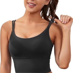 Everrysea Sports Bras for Women High Support Longline Workout Tank Tops…