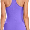 ATTRACO Ribbed Workout Tank Tops for Women with Built in Bra Tight Racerback…