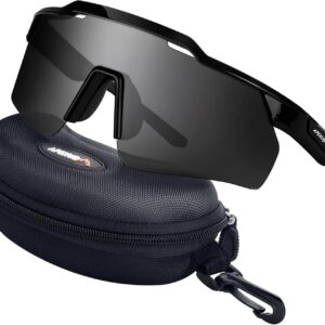 APEXUP Sports Polarized Sunglasses for Men Women, UV400 Protection Men’s Sunglasses…