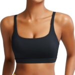 RUNNING GIRL Sports Bras for Women,Square Neck Sports Bra High Support Yoga...