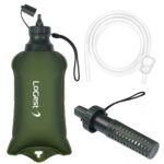 LoGest Portable Foldable Water Filter Bag with Hose - Portable Personal Water...