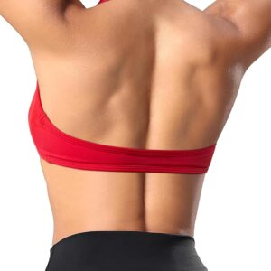 OMKAGI Halter Sports Bras for Women Open Back Workout Bras Padded Yoga Bra…