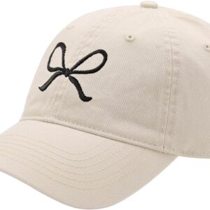 Trendy Bow-Tie Baseball Cap for Women and Men Trucker Hats Y2k Adjustable Fashion Sun…