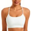 Smooth Sports Bras for Women Workout Tops Y-Back Padded Yoga Bra Basic…