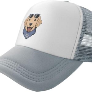Cute Dog Head Baseball Cap for Men Women Mesh Hat Polyester Trucker Hats Dad Caps