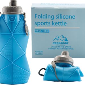 Collapsible Water Bottles 580ml/20oz, BPA-Free, Portable Travel water Bottle, Silicone…