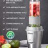 Personal Blender, Electric Shake Bottle with 2 x 20oz Travel Bottle and Coffee/Spices…