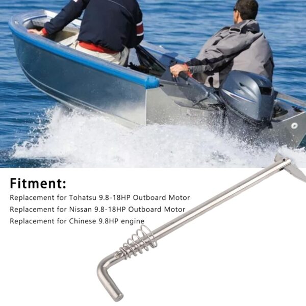 Outboard Tilt Rod, Stainless Steel Tilt Thrust Rod with Spring, OE Number 350621212…
