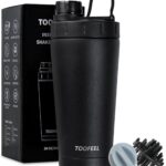 TOOFEEL Stainless Steel Shaker Bottle 20 oz | Double Walled, Insulated, Shaker Cup,...