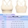 WANAYOU Sports Bras for Women High Support Ribbed Strappy Running Sports Bra…