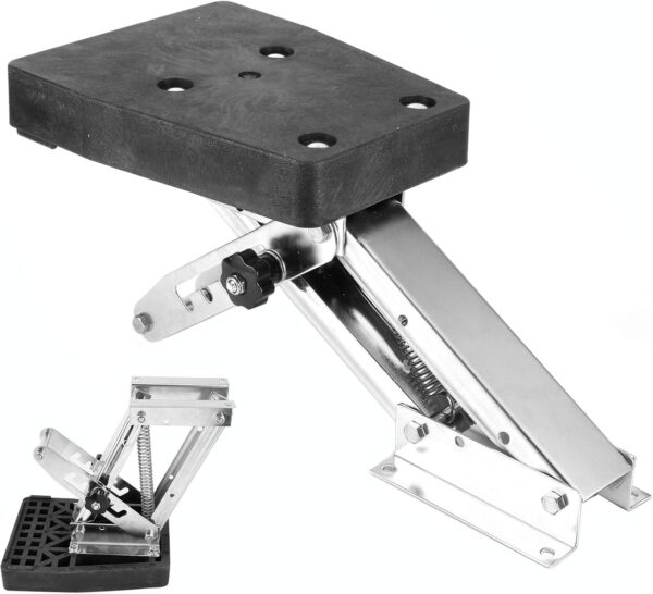 Boat Motor Stand, 25Hp 110Lbs Load Bearing Outboard Motor Bracket for 2 Stroke Motors…
