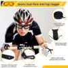 Safety Glasses with Vented Foam Carriage, Black Sports Wrap Glasses with Gray Anti Fog…