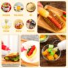 Hoolerry 32 Pcs 4oz Plastic Squeeze Bottles Condiment Squirt Bottle Set with Discrete…