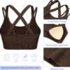 WANAYOU Sports Bras for Women High Support Ribbed Strappy Running Sports Bra…