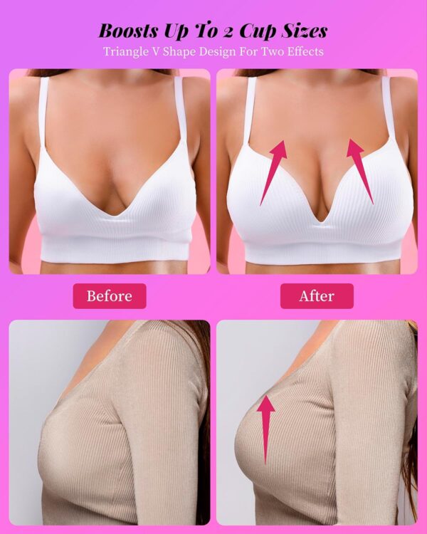 Double Sided Sticky Bra Push Up – Adhesive Bra Inserts Padded Reusable…