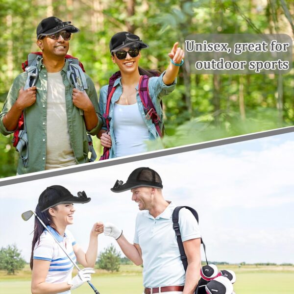 Baseball Cap with Solar Fan Golf Hat USB Charging Fan Breathable Mesh Hat with Fan…