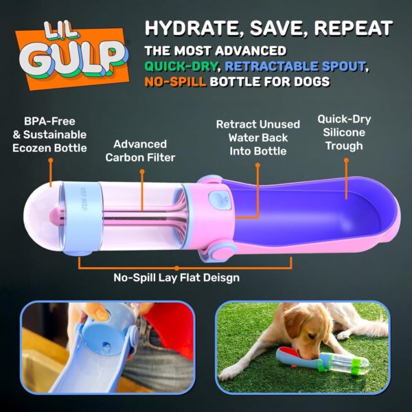 Lil Gulp Dog Water Bottle | Advanced Carbon Filtration for Safe Filtered Water on The…