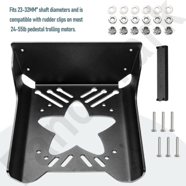 Universal Transom Trolling Motor Mount Bracket for Kayaks, Compatible with Most…