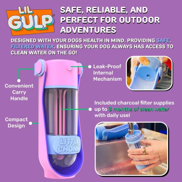 Lil Gulp Dog Water Bottle | Advanced Carbon Filtration for Safe Filtered Water on The…