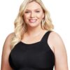 Glamorise Women’s Plus Size No-Bounce Camisole Sports Bra Wirefree #1067