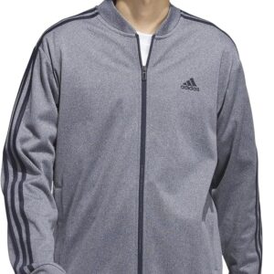adidas Men’s 3-Stripes Tricot Full-Zip Jacket