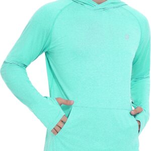 Roadbox Fishing Shirts for Men Long Sleeve, UPF 50+ Sun Protection Hoodies with…