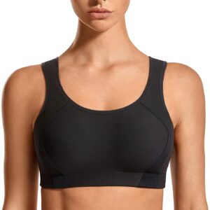 SYROKAN Bounce Control Plus Size Sports Bras for Women High Support Double…