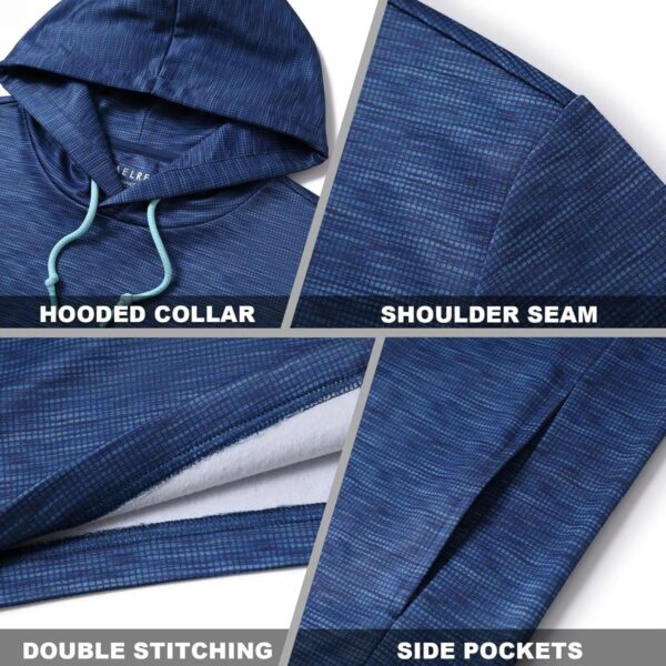 M MAELREG Hoodies for Men Golf Fleece Hooded Sweatshirts Dry Fit Athletic Lightweight…