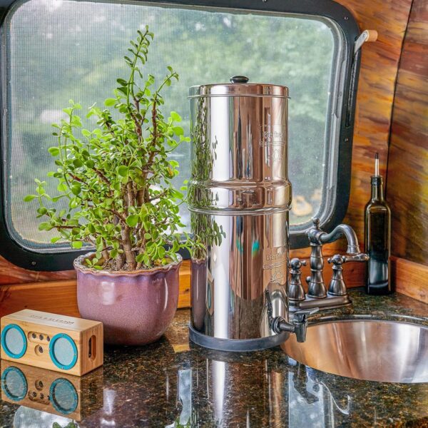 Travel Berkey Gravity-Fed Water Filter with 2 Black Berkey ElementsEnjoy Potable Water…