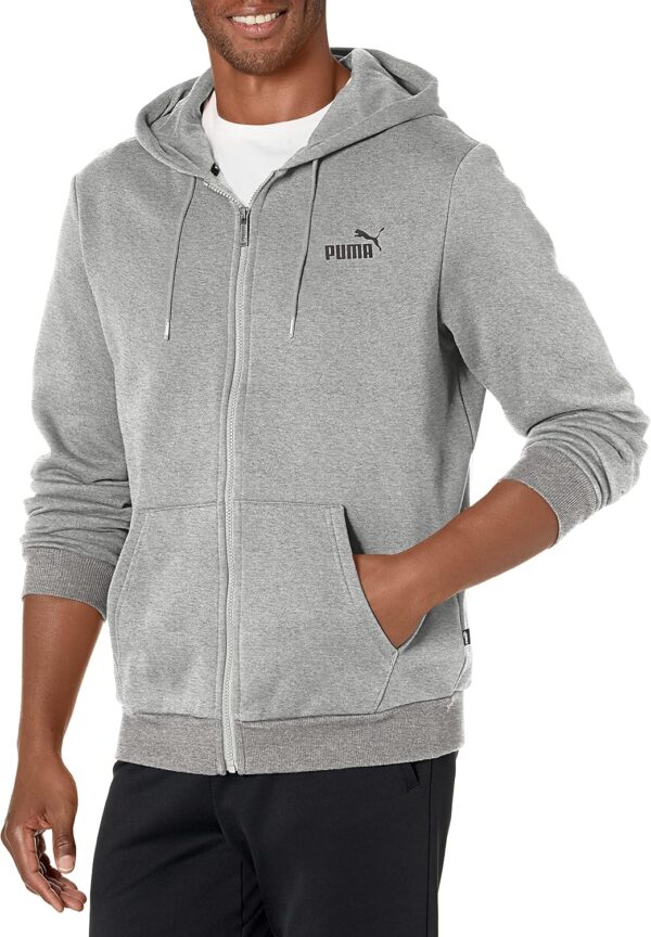 PUMA Men’s Essentials Full Zip Fleece Hoodie