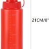 3 Pcs Plastic Squeeze Sauce Bottles with Nozzle Caps,250Ml/8.5Oz Reusable Squeeze…
