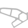 Minn Kota Jack Plate Adapter Bracket for Raptor, Starboard, 2″ Setback, 4″ Rise, White