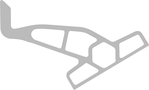 Minn Kota Jack Plate Adapter Bracket for Raptor, Starboard, 2″ Setback, 4″ Rise, White